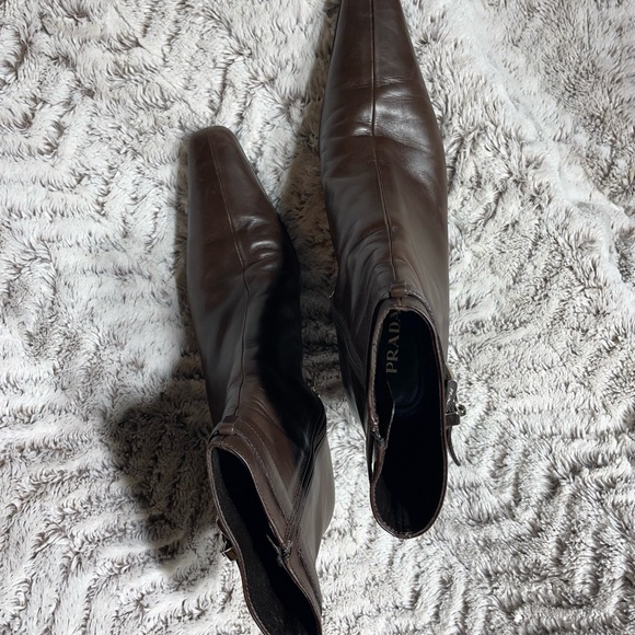 Prada Brown Ankle Boots for Women - Picture 2 of 3